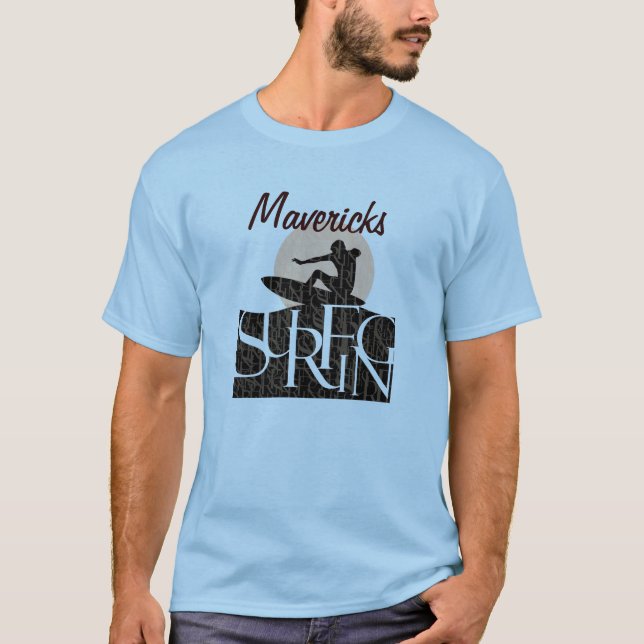 Surfa för ensamvargar t-shirt (Framsida)