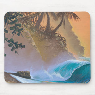 Surfa för Hanalei fjärdstrand Musmatta