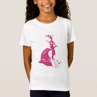 Surfa för tandemcykel som är pinky tee shirt