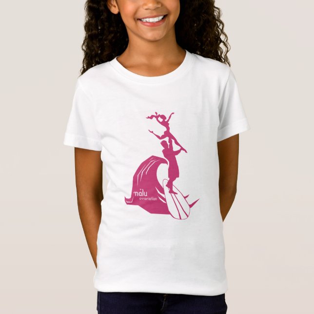 Surfa för tandemcykel som är pinky tee shirt (Framsida)