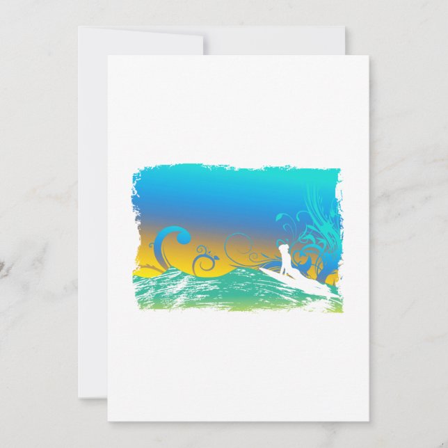 Surfa Girl Inbjudningar (Framsida)