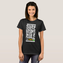 Surfa Groms Rule!!! (vuxen vit enstaka utskrift) T Shirt