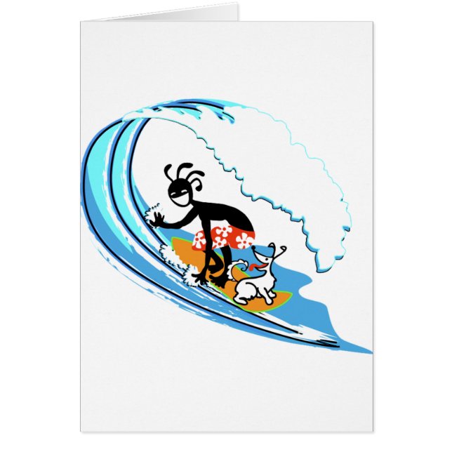 Surfa Hälsningskort (Framsidan)