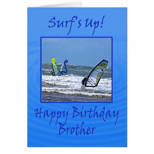 Surfa! Hälsningskort (Framsidan)