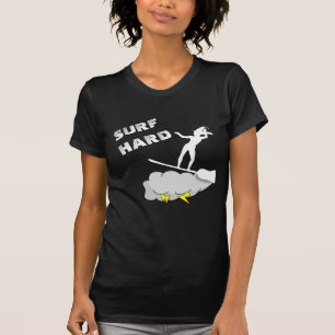 Surfa hård som en giktsvart fläck t shirt