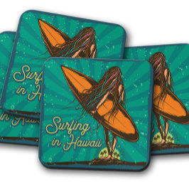 Surfa Hawaii Surfer Summer | Surfer Girl Underlägg