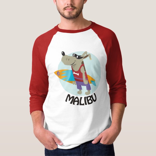 surfa hund tröja malibu (Framsida)