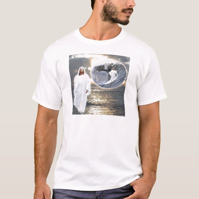 Surfa Jesus dräkt Tee Shirt (Framsida)
