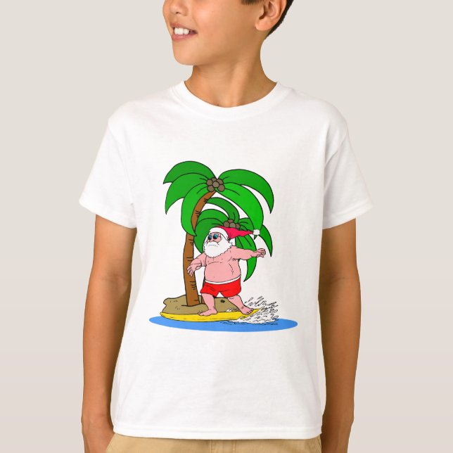 surfa jultomten tee shirt (Framsida)