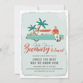 Surfa Jultomten | Virtuell Julfest jul Inbjudningar