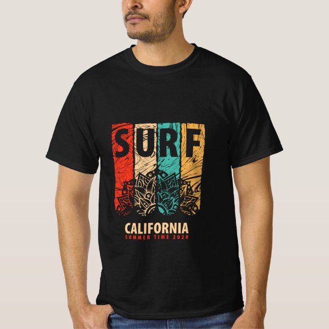 surfa Kalifornien T Shirt (Framsida)