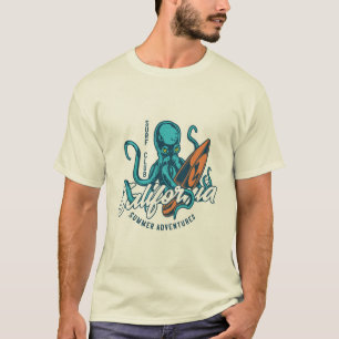 Surfa Klubb California - Octopus T Shirt