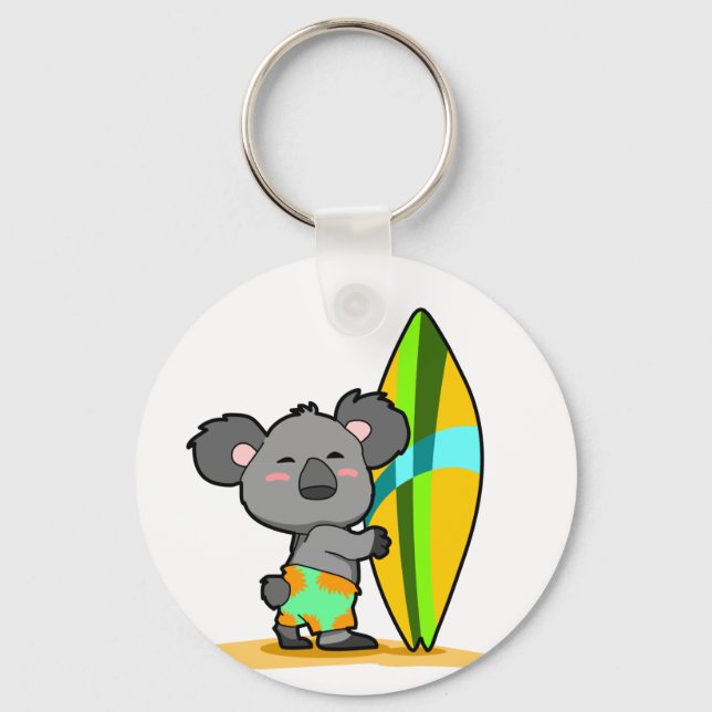 Surfa Koala Bear Keychain Nyckelring (Framsida)