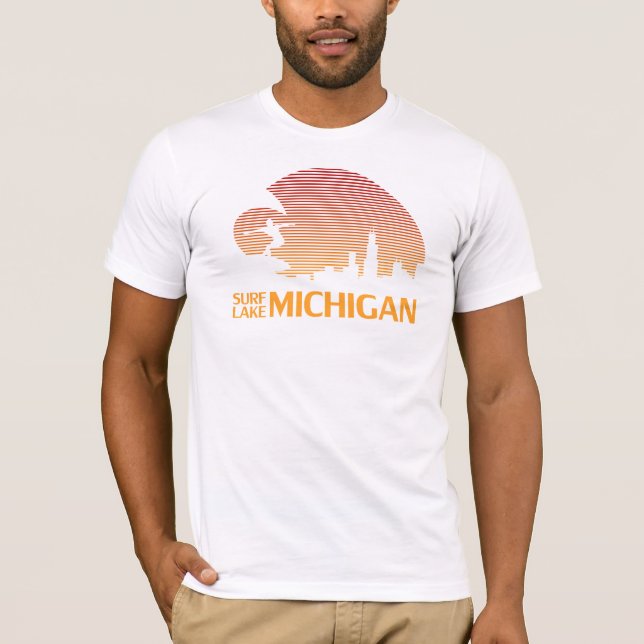 Surfa Lake Michigan! T-shirt (Framsida)