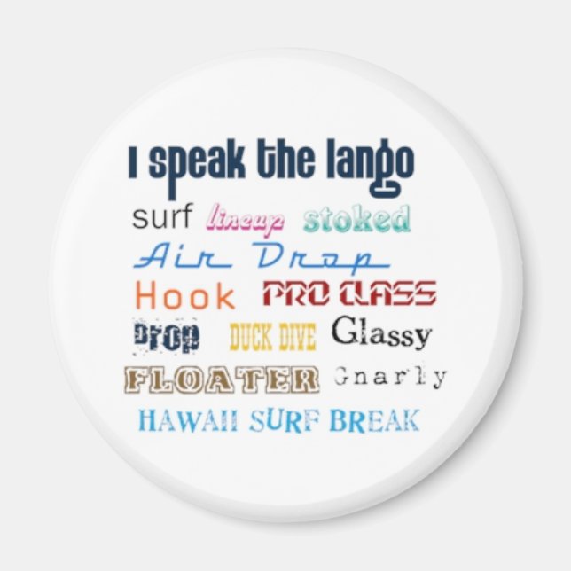 Surfa Lango BEGRÄNSAD EDITION Magnet (Framsidan)