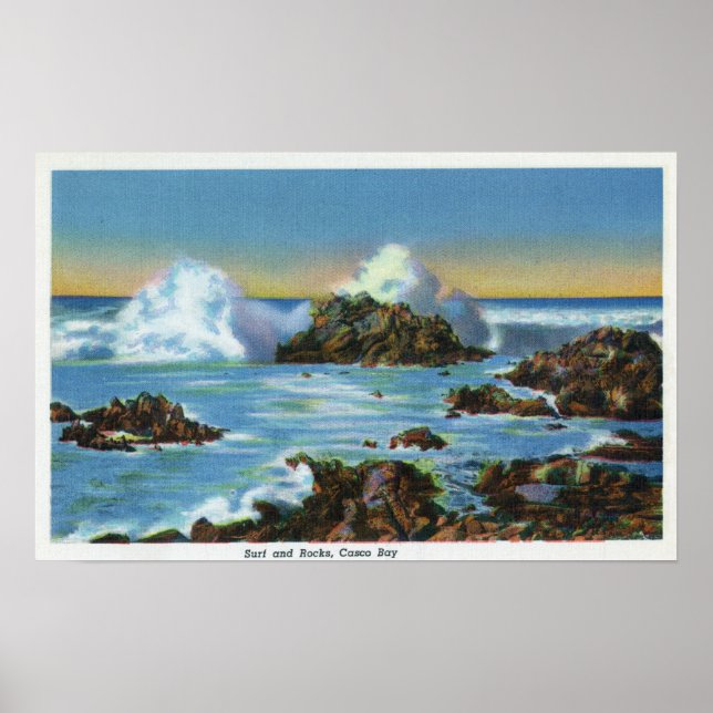 Surfa längs Sten Poster (Framsidan)