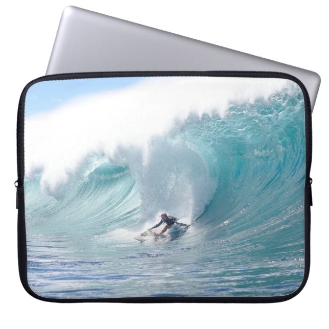 Surfa Legend Rochelle Ballard Surfing Hawaiian Wav Laptop Sleeve (Framsidan)