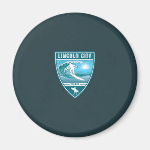 Surfa Lincoln City Oregon Magnet