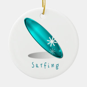 Surfa logotypprydnaden julgransprydnad keramik