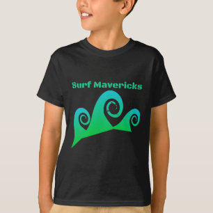 Surfa Mavericks Surfing California Beacher T Shirt