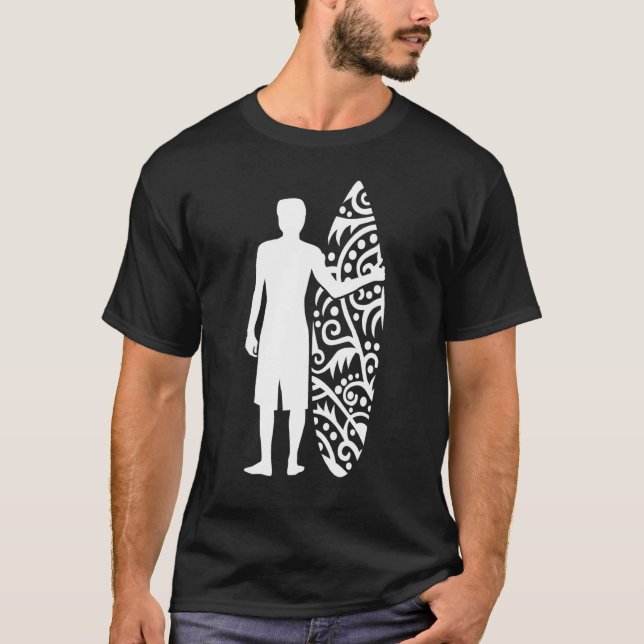 Surfa med ytskikt t shirt (Framsida)