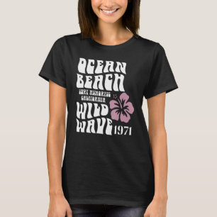 Surfa Memories California Ocean Beach Vild Wave Su T Shirt
