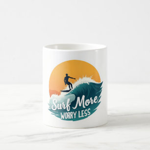 Surfa Mer ☕ havsvågornas motivation Mugg