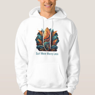 Surfa mer oroande mindre hoodie