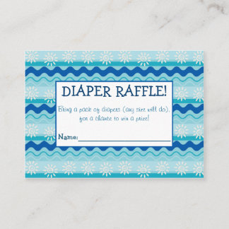 Surfa "N Sol Diaper Raffle Biljett Tilläggskort
