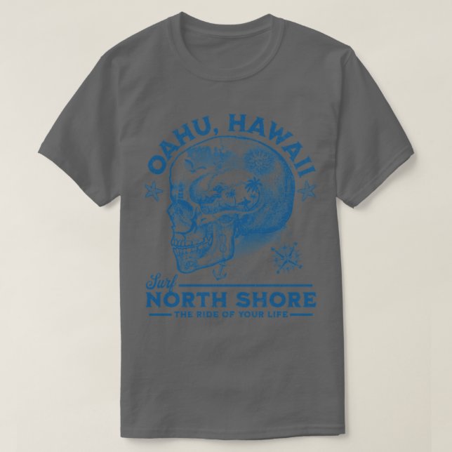 Surfa Oahu Hawaii North Shore Ride din livstid T Shirt (Design framsida)