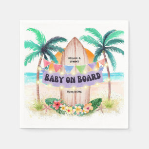 Surfa och sjötransport Baby ombord på babyskor f Pappersservett