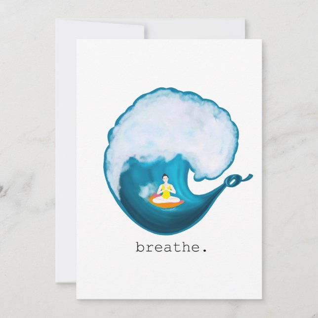 surfa på livets våg tack kort (Framsida)