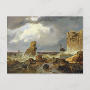 Surfa på Rocky Kusten, 1835 Vykort