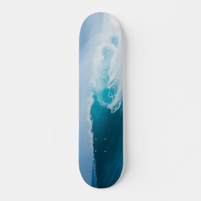 "Surfa på vågen" Skräddarsydd skateboard (Framsida)