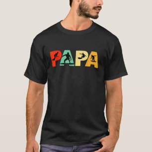 Surfa Pappa Shirt Funny Pappa Surfing Far Retro T