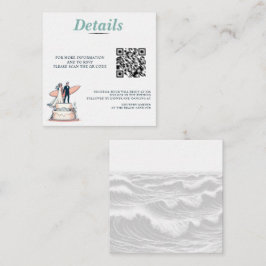 Surfa par Bröllop QR-kod Tilläggskort