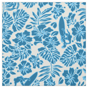Surfa Pareau Hawaiian Hibiscus Aloha Shirt Print Tyg