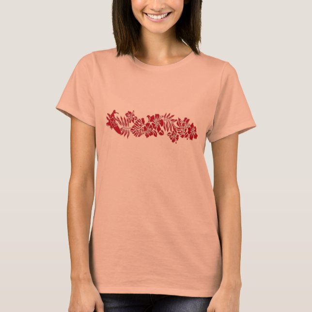 Surfa Pareau Hawaiian Hibiscus Band Tee (Framsida)