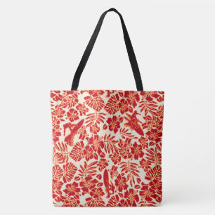 Surfa Pareau Hawaiian Hibiscus Surfing Beach Bag Tygkasse