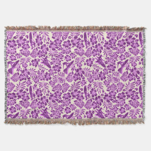 Surfa Pareau Hawaiian Hibiscus Throw Blankets Mysfilt