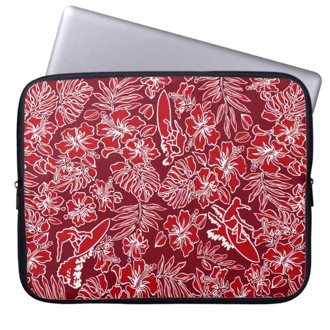 Surfa Pareau Hawaiian Neoprene Wetdräe Laptop Sleeve (Framsidan)