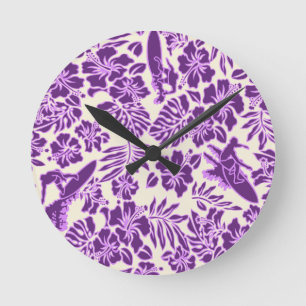 Surfa Pareau Hawaiian Wall Clocks Rund Klocka