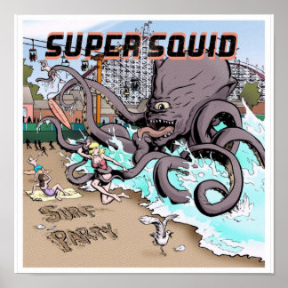 Surfa Party Poster 12 x 12