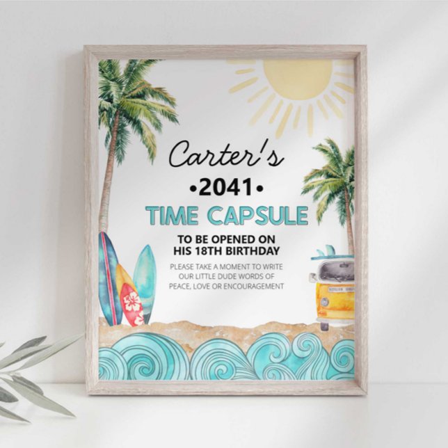 Surfa Party-tidskapsel Poster (Skapare uppladdad)