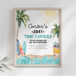 Surfa Party-tidskapsel Poster