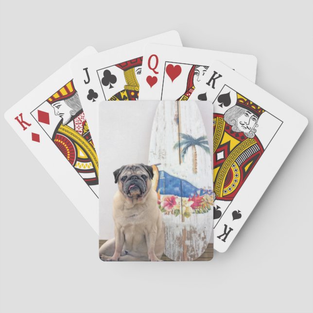 Surfa Pug Casinokort (Baksidan)