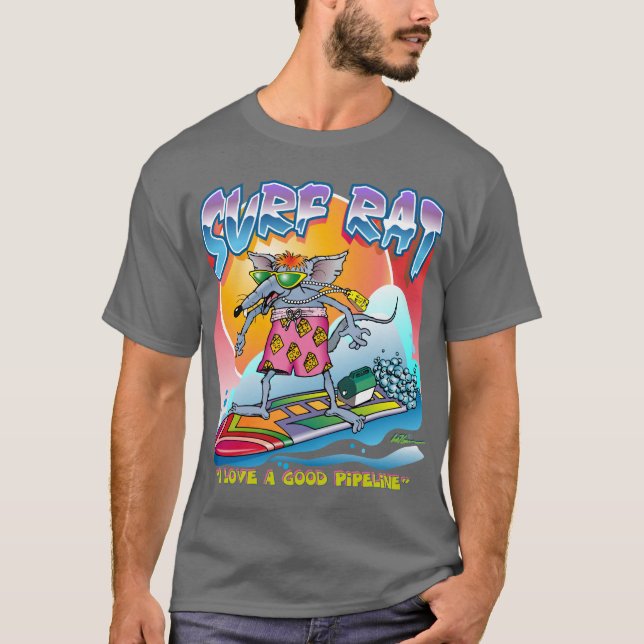 Surfa Råtta Shirt T-shirt (Framsida)