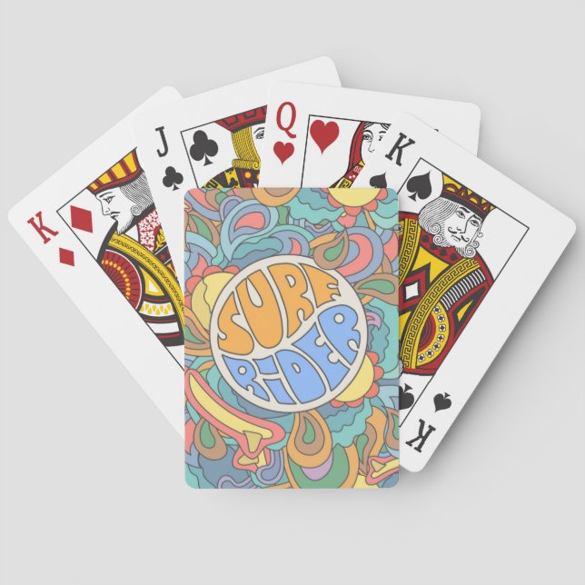 Surfa Rider Mönster Spel Kort (Baksidan)
