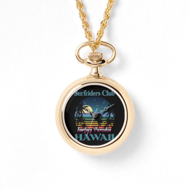 Surfa riders Klubb, Surfing Paradise, Hawaii Armbandsur (Framsida)