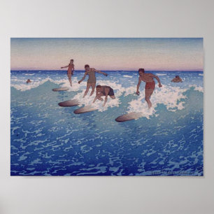"Surfa-Ryttare, Honolulu" - affisch